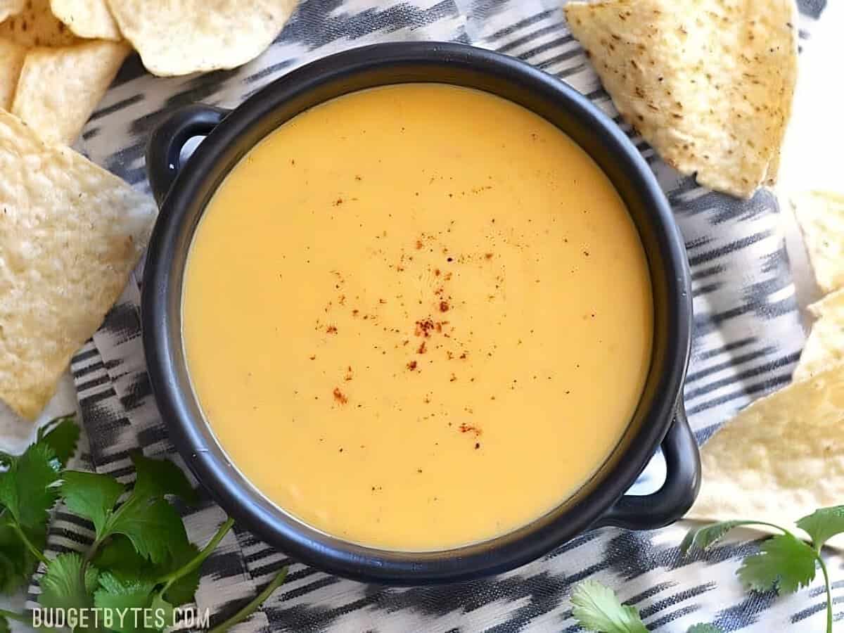 sauce au fromage nacho