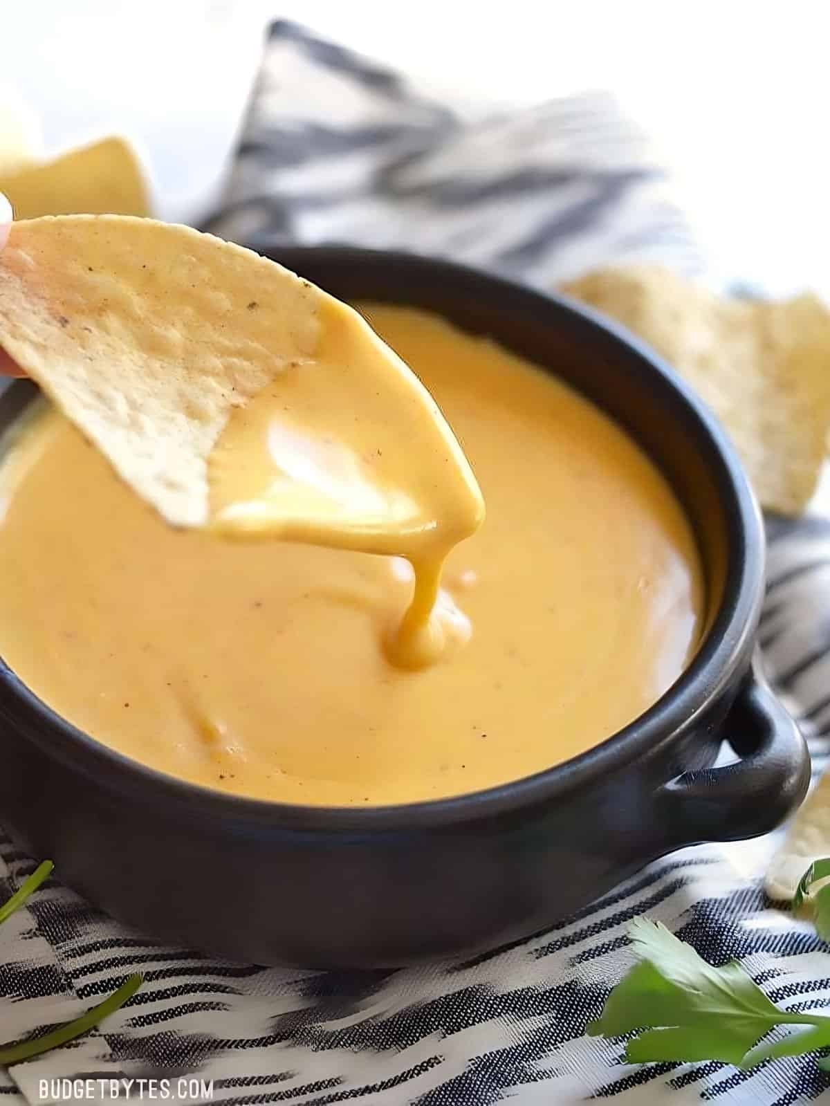 sauce au fromage nacho
