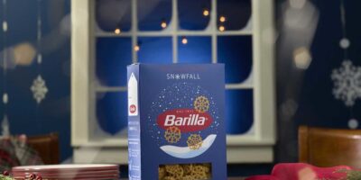 Barilla lance une forme de pâtes enneigées