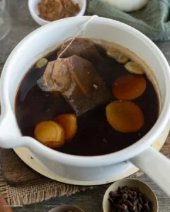 Préparation du chai latté