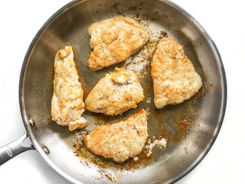 Poulet doré pour poulet piccatta