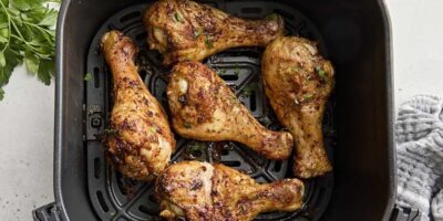 Pilons de poulet à la friteuse à air