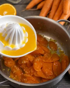 Légumes carottes au jus d'orange