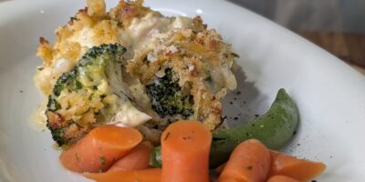 La tourte au poisson de Sarah Butler avec un gratin croustillant : Aujourd'hui