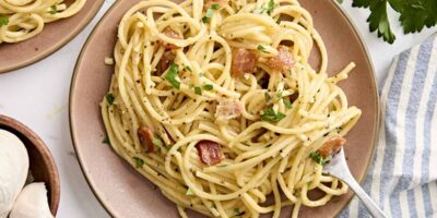 Spaghetti facile carbonara