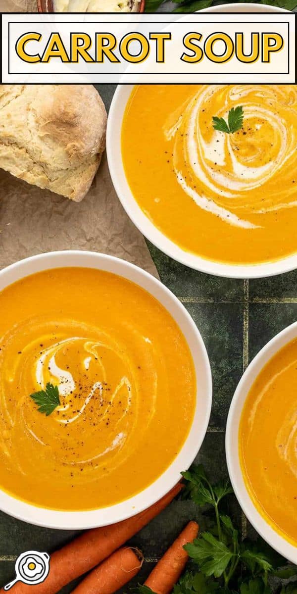 Image d'épingle à soupe aux carottes