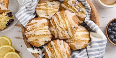 Muffins aux myrtilles au citron