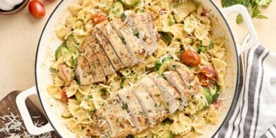 Pâtes de poulet Primavera