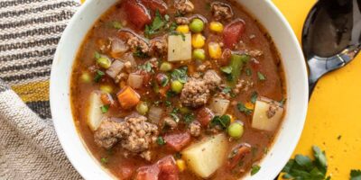 Soupe de boeuf de légumes faciles