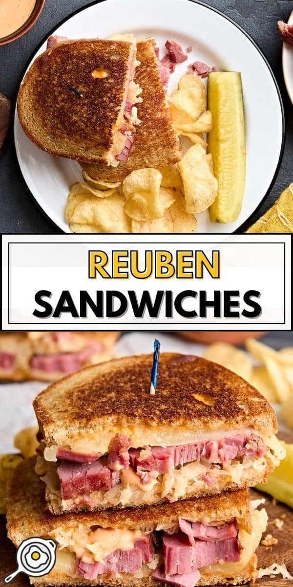 Image d'épingle des sandwichs Ruben