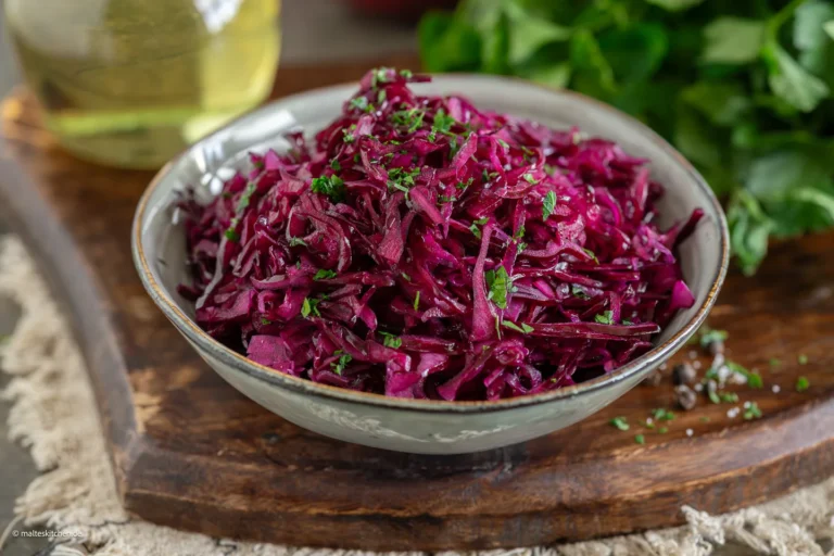 La simple salade de chou rouge de grand-mère | réussir sans pétrir