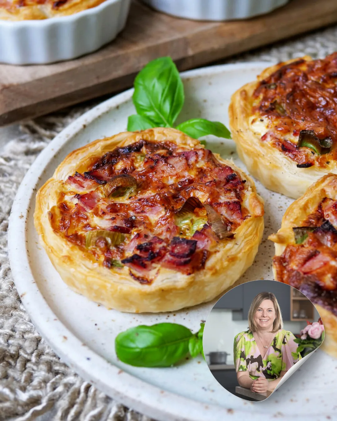 Mini-Quiches de la friteuse à air chaud.