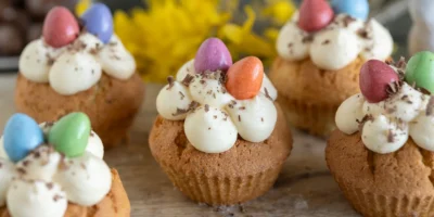 Muffins de liqueur aux œufs de la friteuse à air chaud