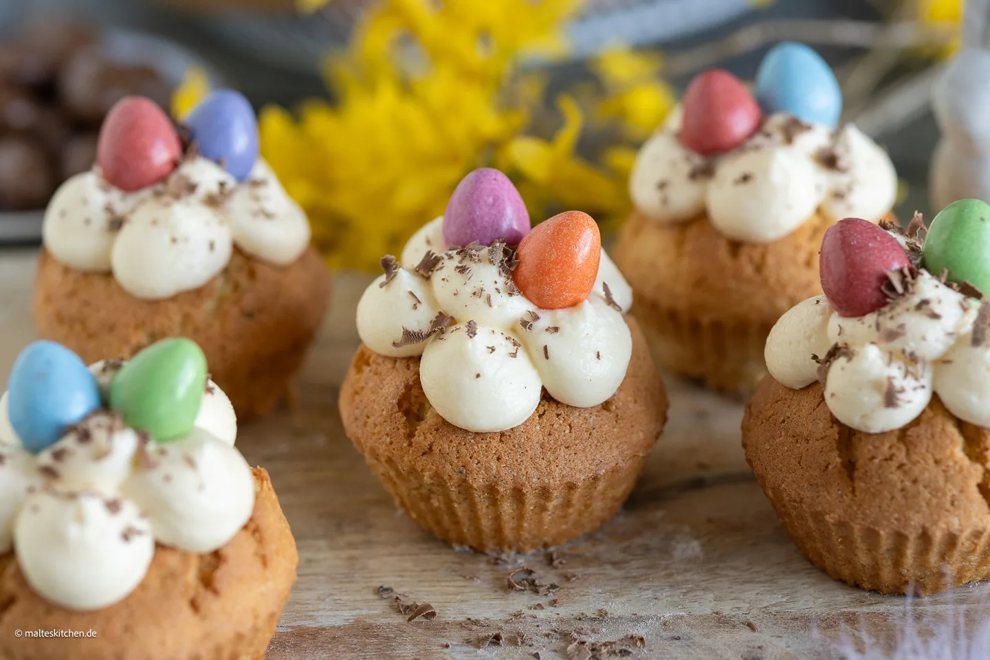 Muffins de liqueur aux œufs de la friteuse à air chaud