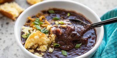 Soupe de haricots noirs fumés