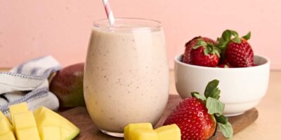 Smoothie à la mangue de fraise