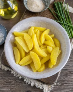 Colonnes de pommes de terre épicées