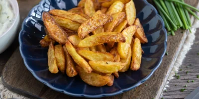 Coins de pomme de terre de la friteuse à air chaud