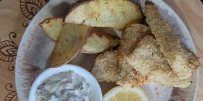 Goujons de poisson cuit au four de Wade: Aujourd'hui