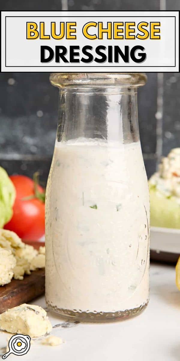 Image d'épingle de vinaigrette au fromage bleu