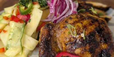 BBQ latin de Jeeny avec salade de mangue verte: aujourd'hui