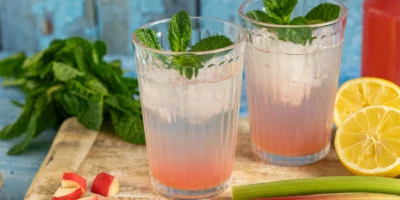 Rhabarber Sprizzer – Rafraîchissement frais en été