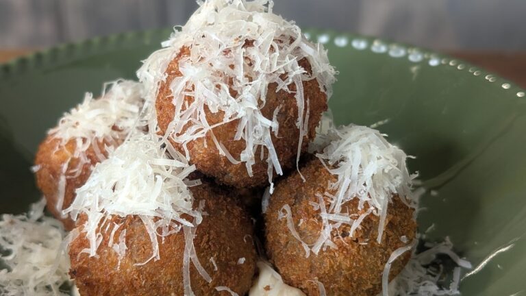 Mags Roche's Pea and Wild Gurlic Arancini Balls: Aujourd'hui