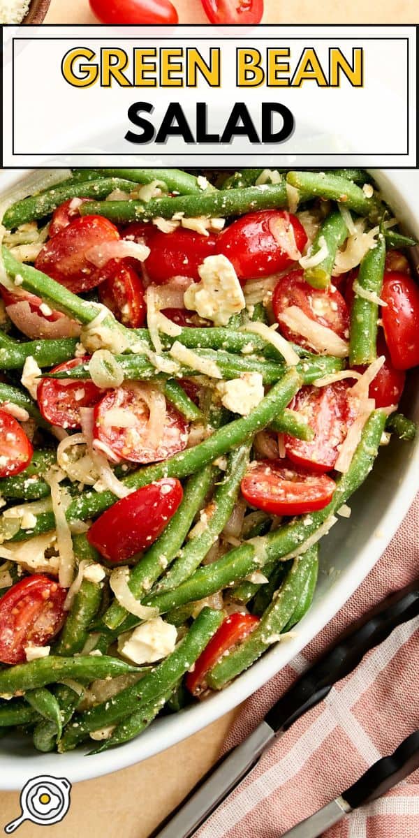 Image de broches de salade de haricots verts
