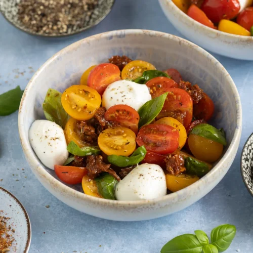 Salade de tomates avec mozzarella