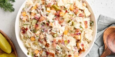 Salade de pâtes en cornichon à l'aneth