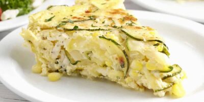 Tarte au maïs sucré et aux courgettes