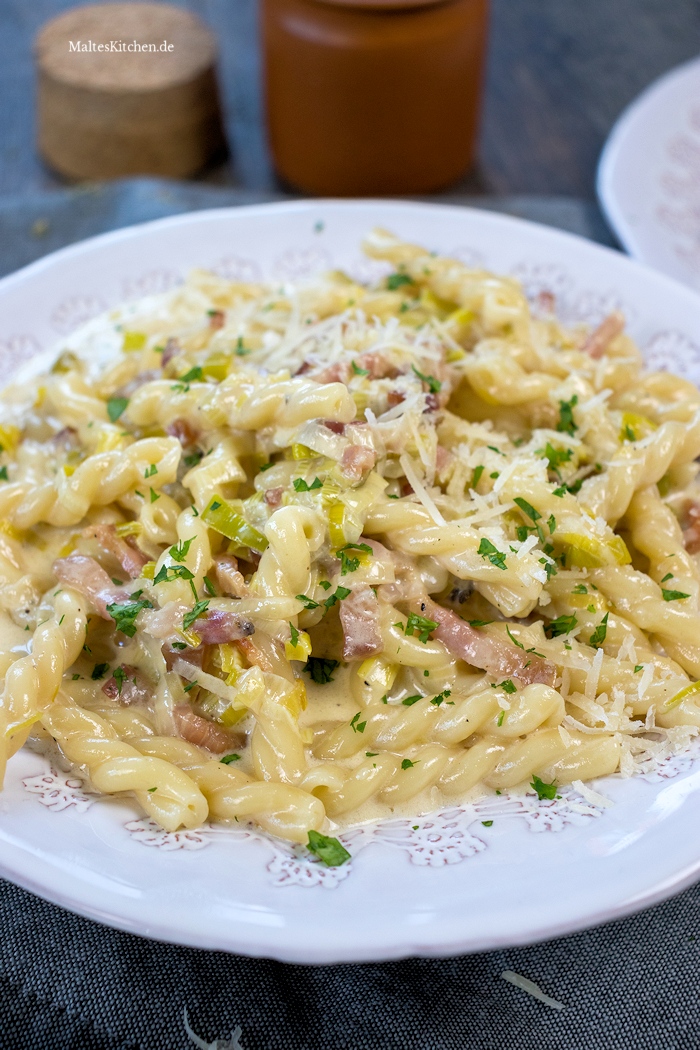 Délicieuses pâtes en sauce à la crème