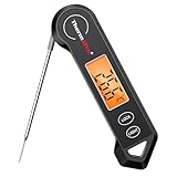 Thermopro Thermomètre Thermomètre Digital Thermomètre Thermomètre rôti pliable Cuisine thermomètre pour steak de lait liquide Thermomètre noir