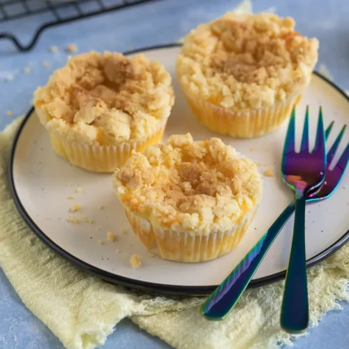 Muffins de gâteau au fromage avec paillettes