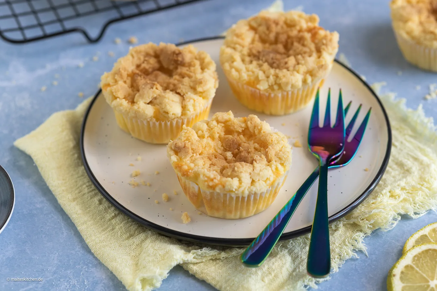 Muffins de gâteau au fromage avec paillettes | sol