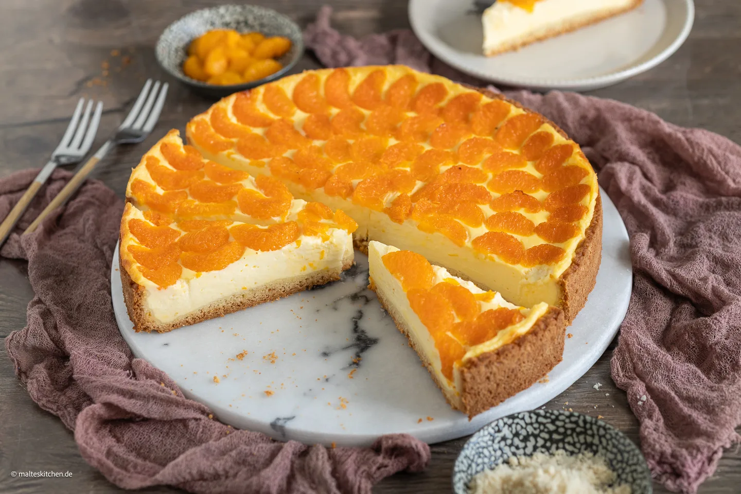 Gâteau crémeux mandarine-schand comme de grand-mère
