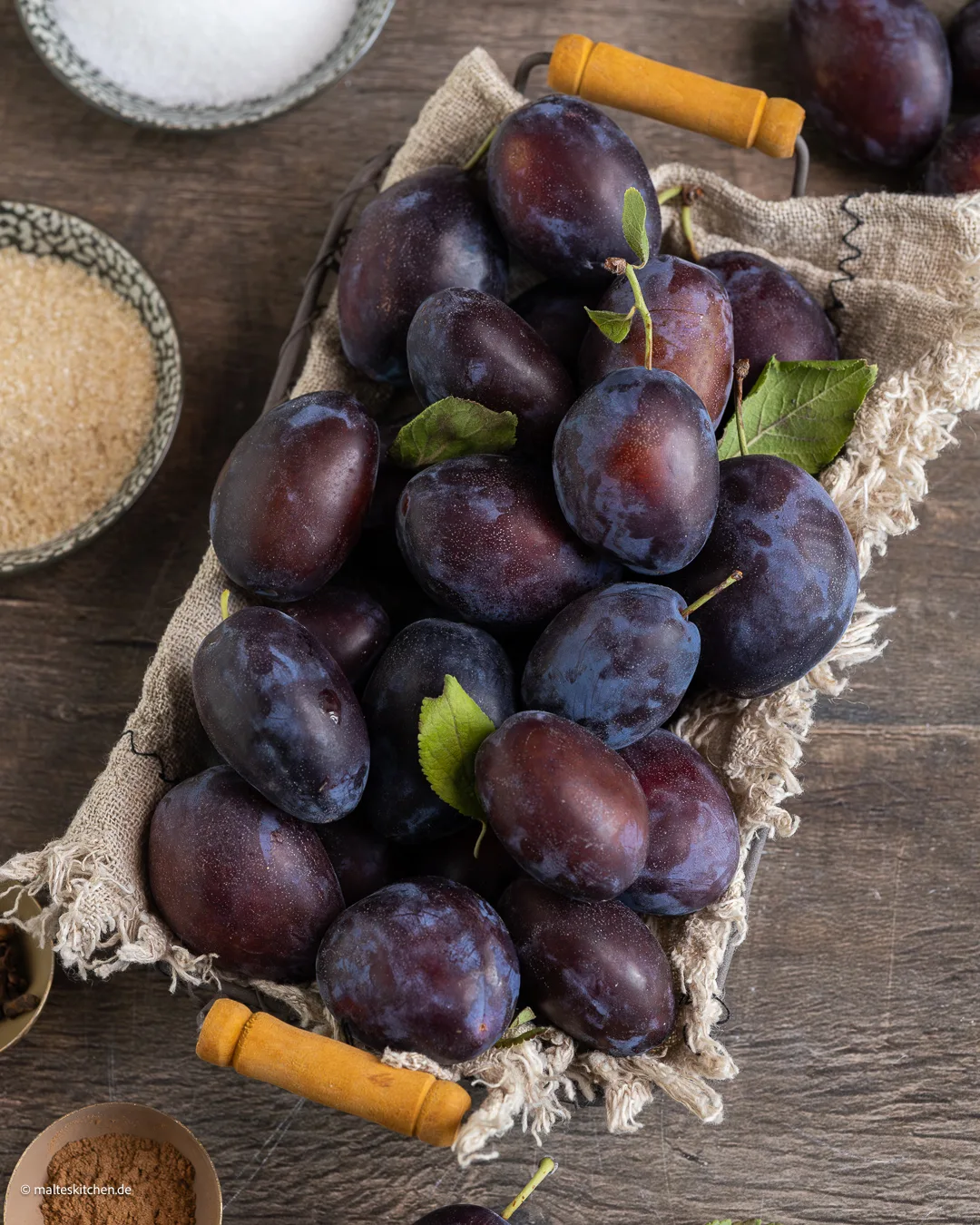 Pluans pour la confiture de prunes