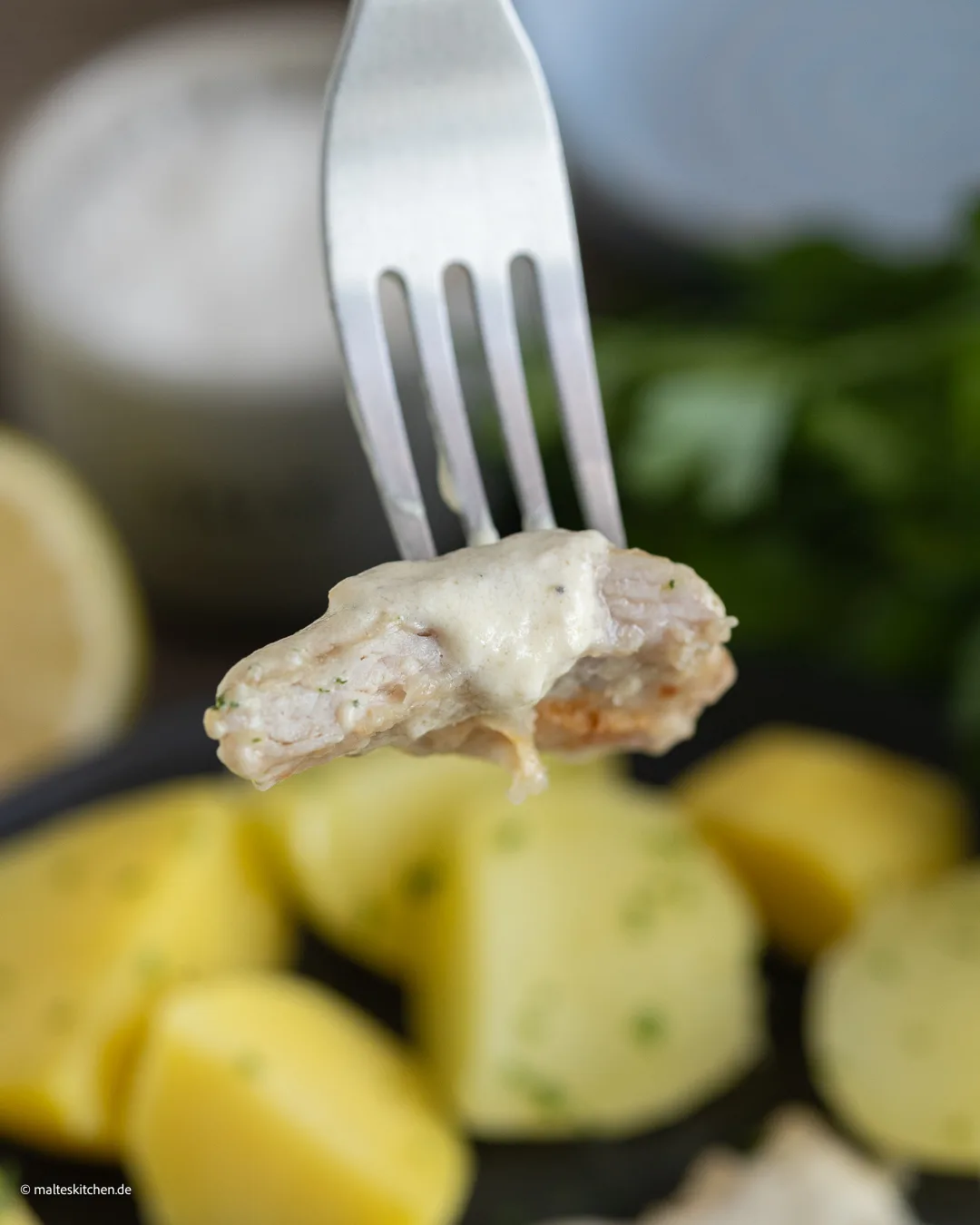 Schnitzel dans la sauce à la crème