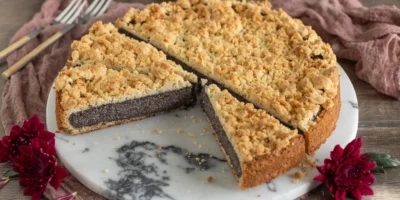 Gâteau de pavot avec paillettes – Grand-mère délicieuse classique