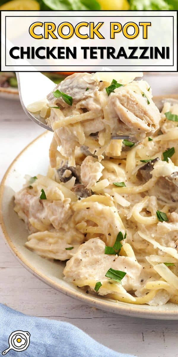 Image d'épingle de tétrazzini poulet en pot