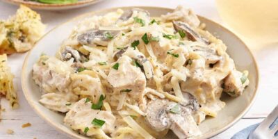 Crockpot Chicken Tetrazzzini