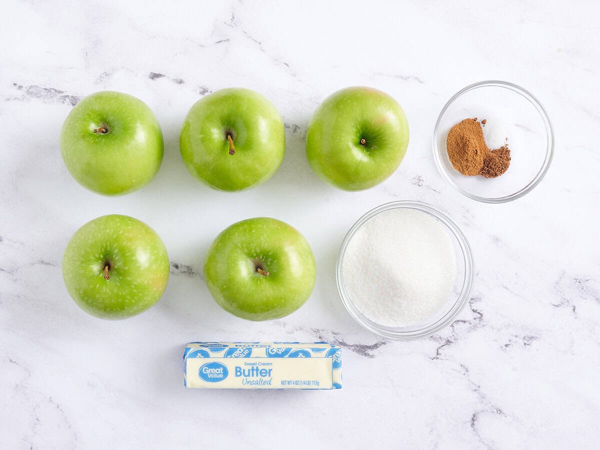 Les ingrédients des pommes frites.