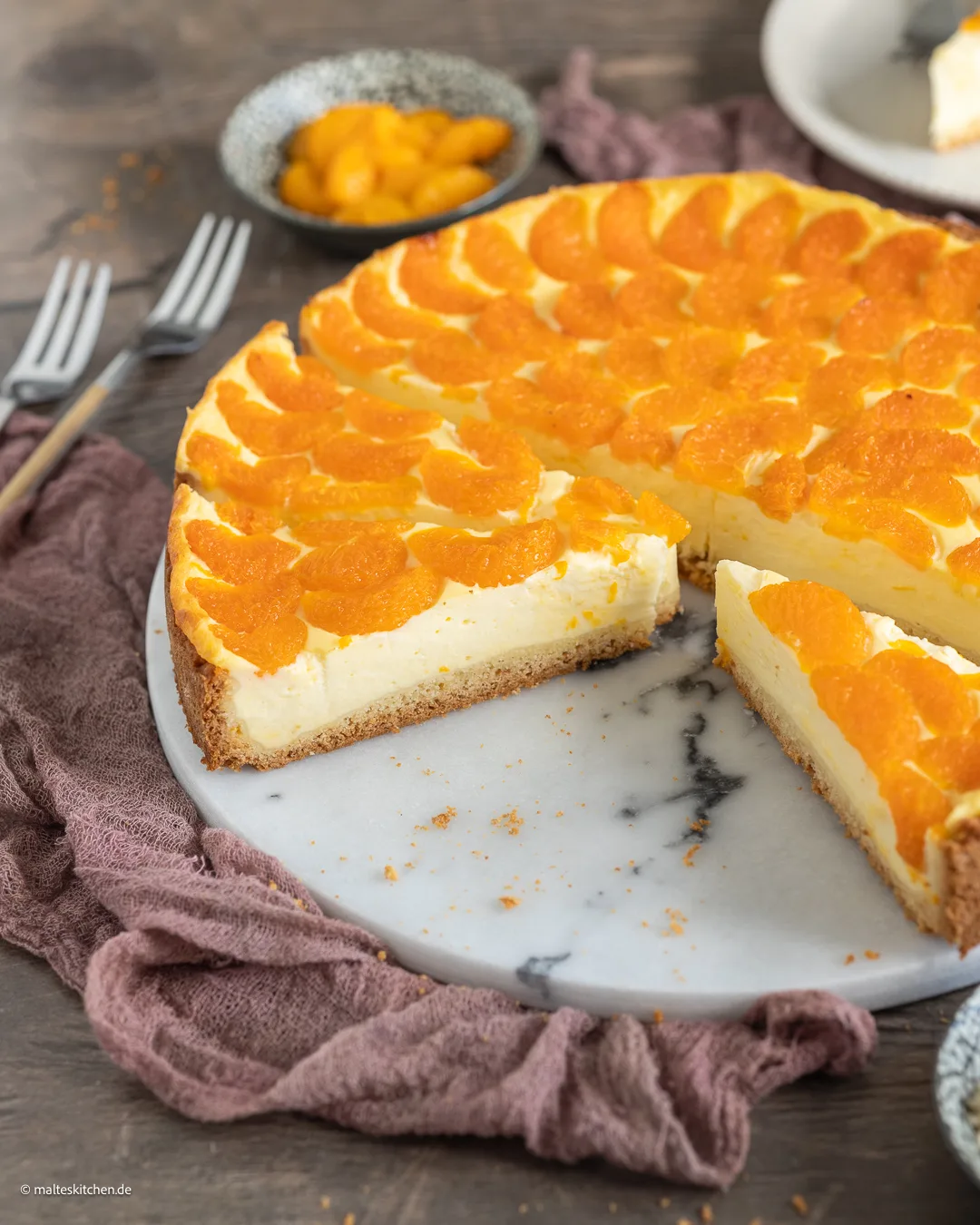 Délicieux gâteau mandarine