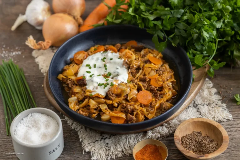 Chou pointu à la viande hachée – cuisine maison copieuse