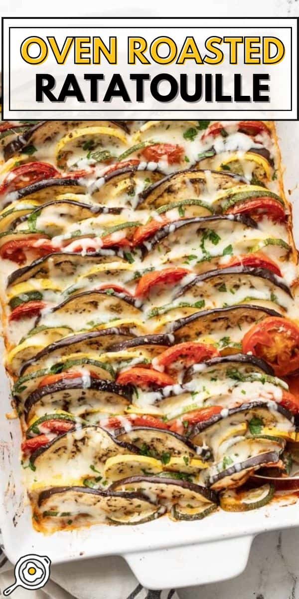 image de broche de ratatouille rôtie au four