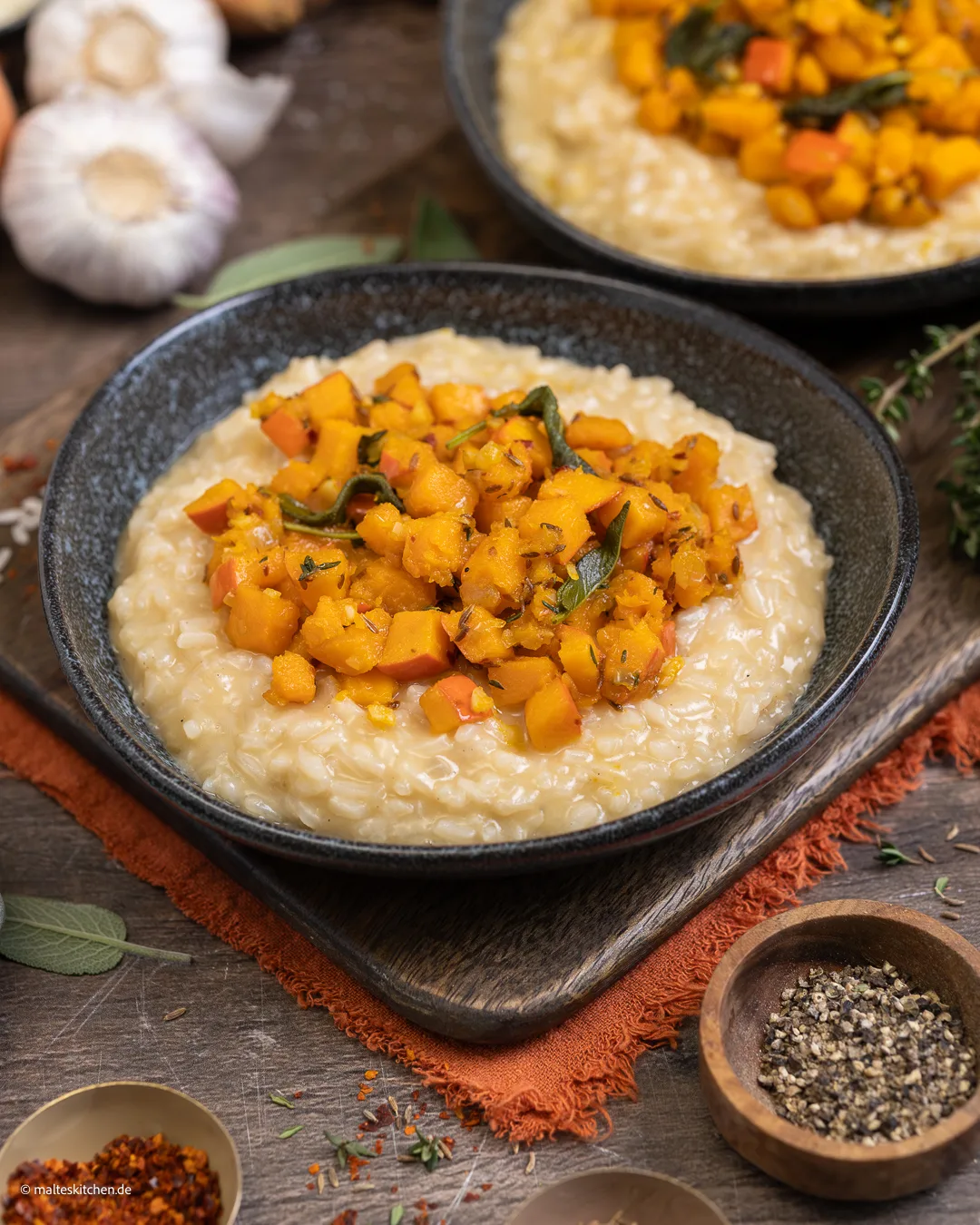 Risotto crémeux au potiron