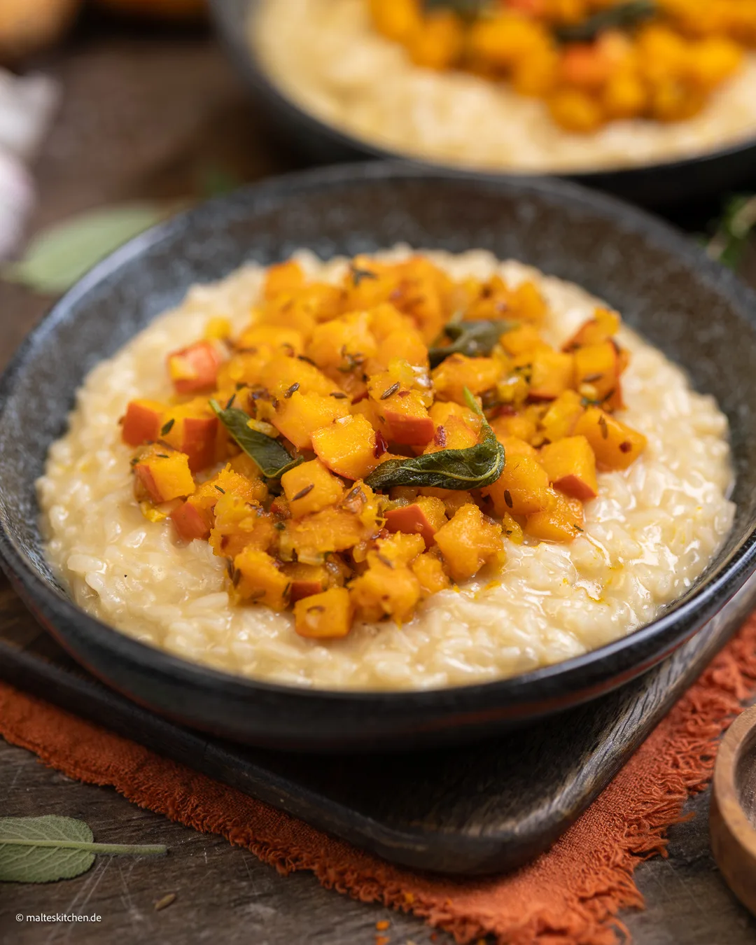 Risotto végétarien à la citrouille