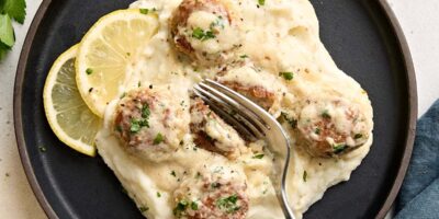 Boulettes de poulet à la crème