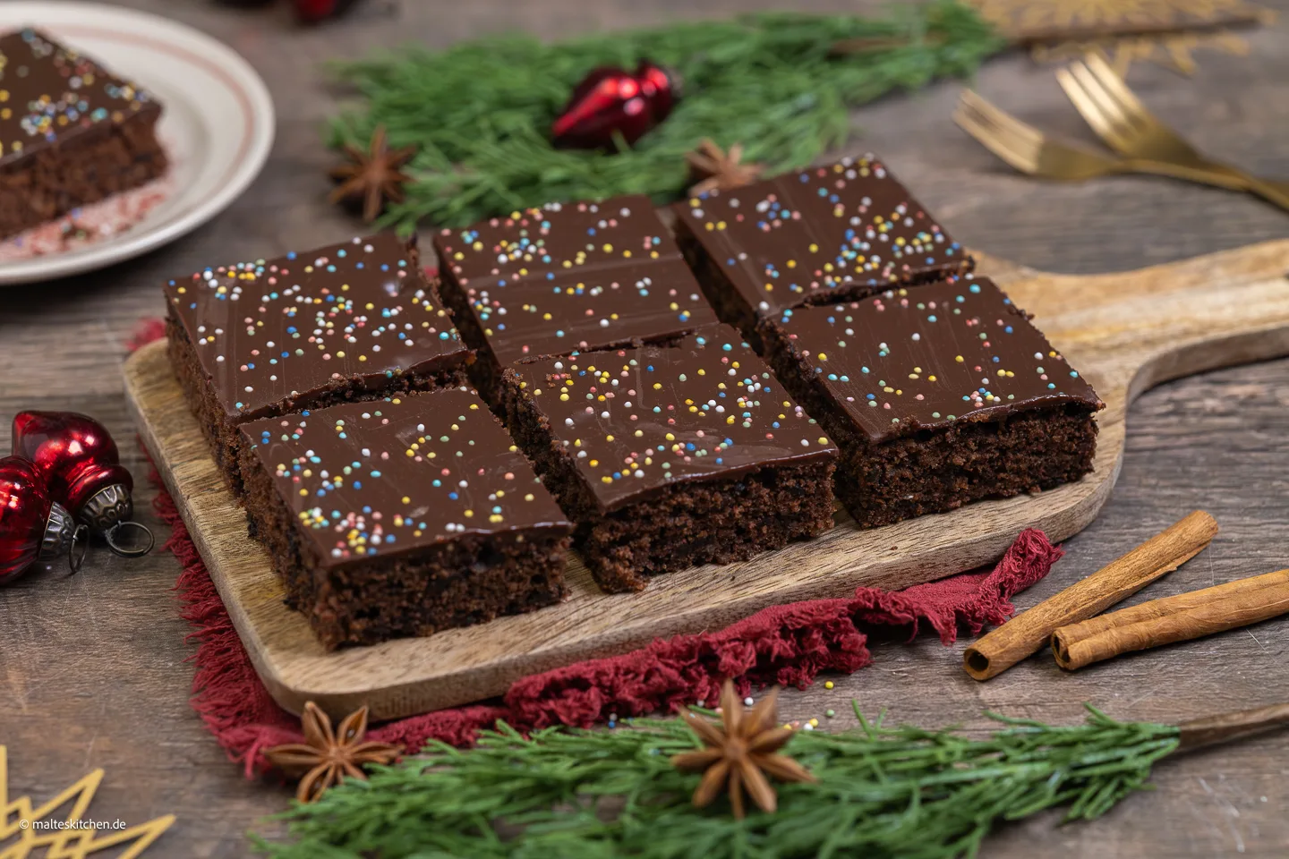 Gâteau aux épices du plateau | si juteux et Noël