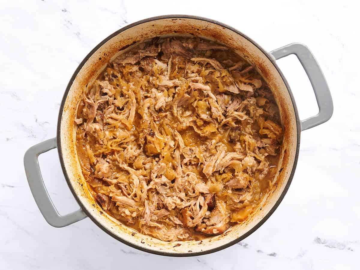 Porc fini et choucroute.